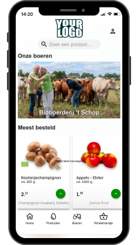 Whitelabel boodschappen web app